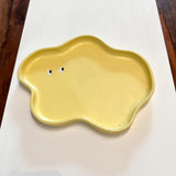 うねうね皿(Yellow・大)/ 青柳あづみ