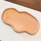 うねうね皿(Pink・大)/ 青柳あづみ