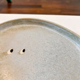 うねうね皿(White Blue・中)/ 青柳あづみ