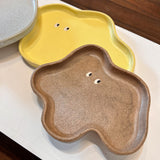 うねうね皿(Yellow・大)/ 青柳あづみ