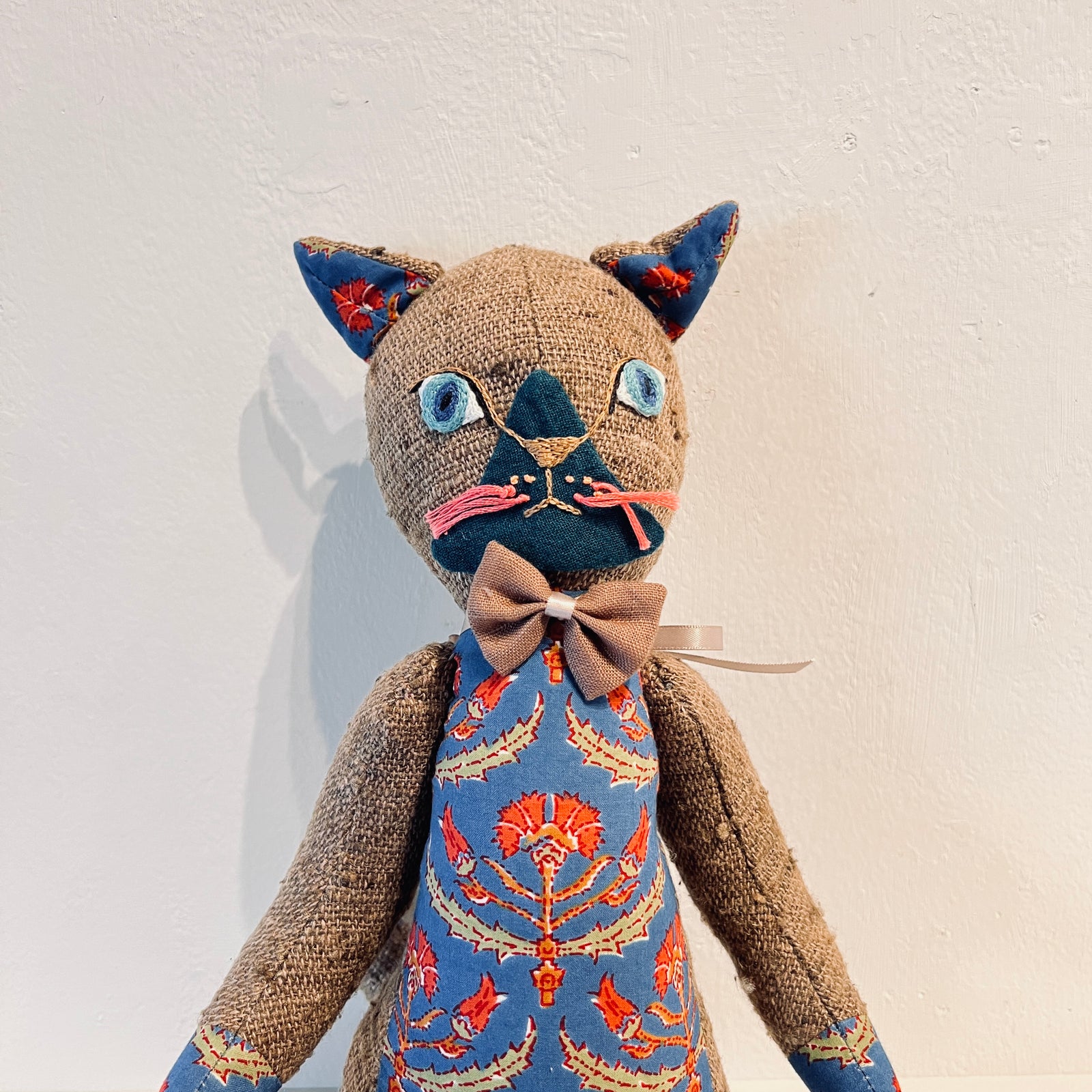 Amy Lacombe ハート柄 ネコ ぬいぐるみ 中古品 Amy Lacombe