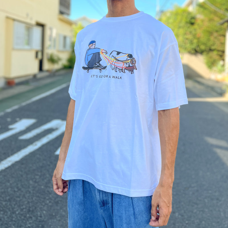 T-Shirt "Let's Go For a Walk" / さもゆりこ